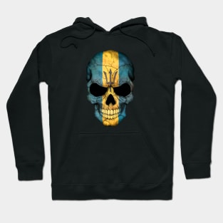 Barbados Flag Skull Hoodie